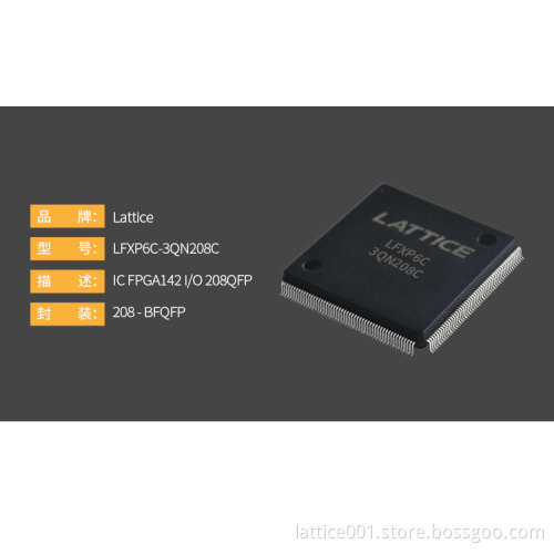 LATTICE  FPGA  IC  LFXP6C-3QN208C